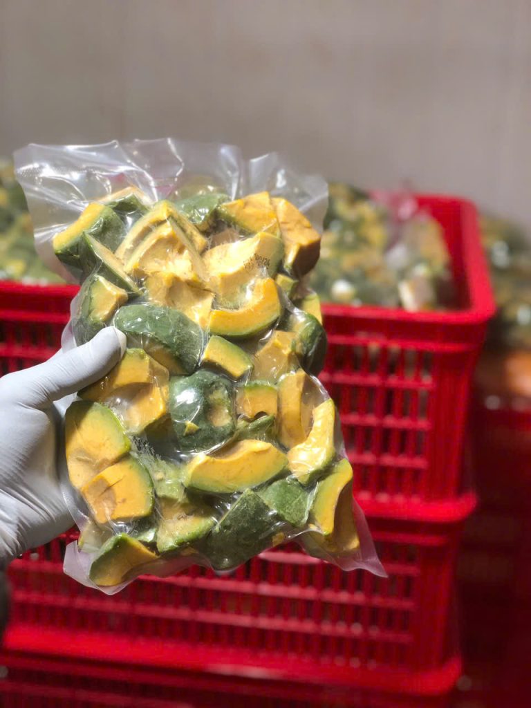 Bơ booth cắt viên cấp đông - 1kg